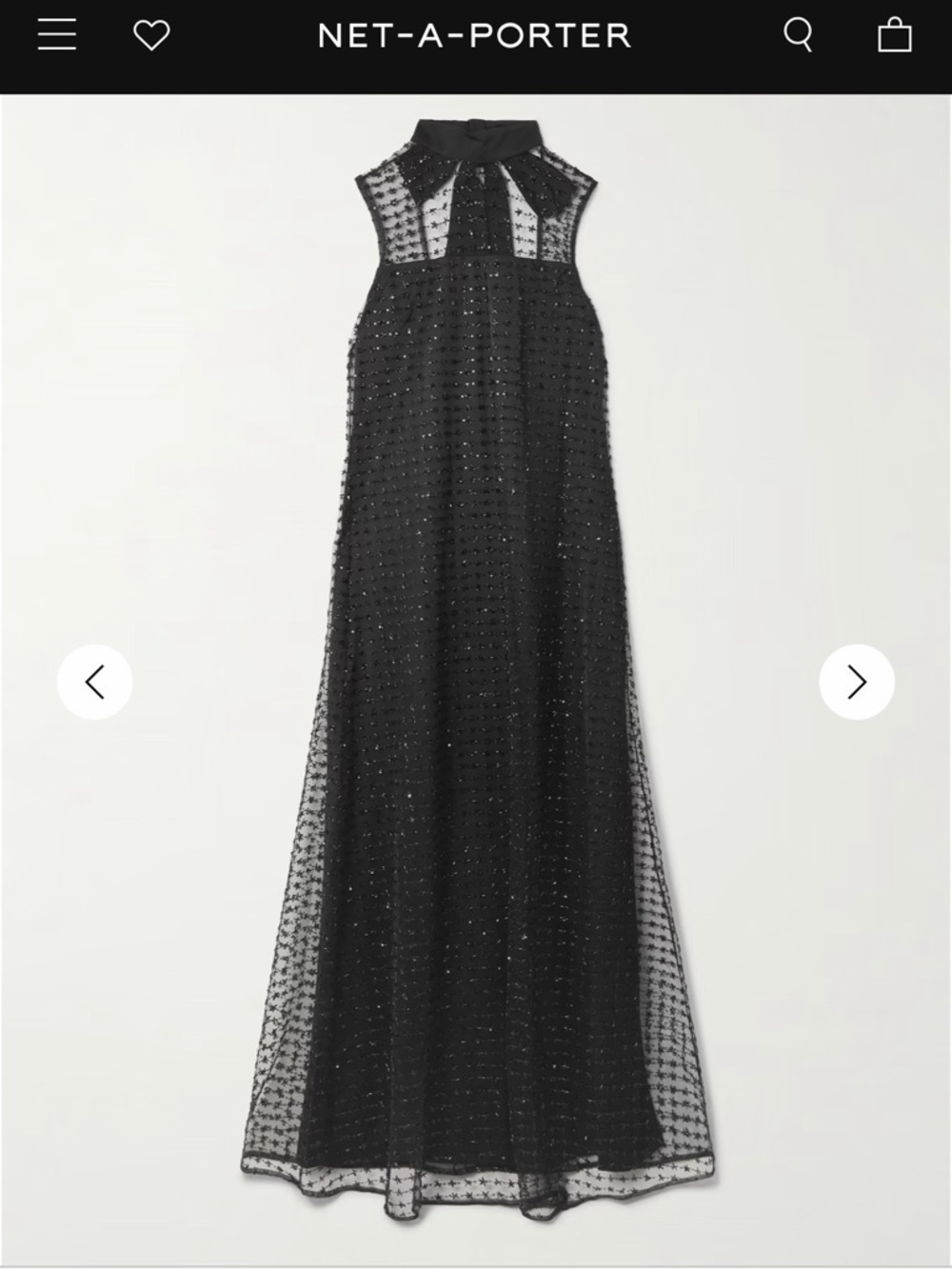 STAUD Albee embellished tie-detailed faille-trimmed tulle maxi dress - Picture 1 of 7